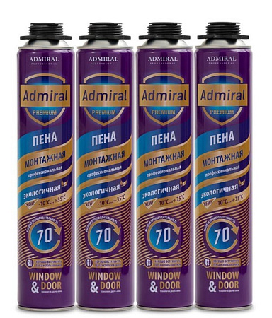 Пена профессиональная 70 ADMIRAL PREMIUM всесезонная , 850мл