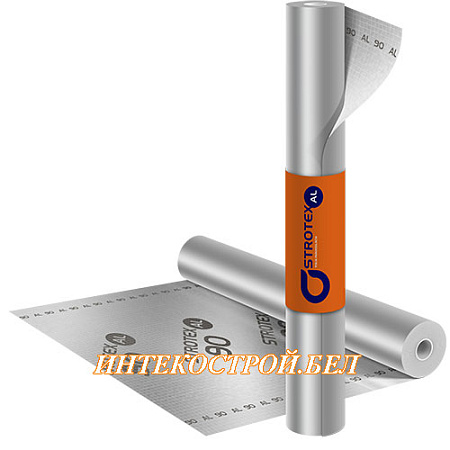 Пароизоляция армированная алюминизированная STROTEX AL 90 (75м2)