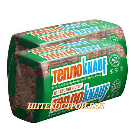 Теплозвукоизоляция ТеплоКнауф TS 037 Коттедж Aquastatik 100 мм для стен и кровли (6м2/0,6м3)