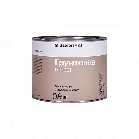 Грунтовка ГФ-021 серая (0,9 кг)