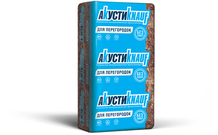 Утеплитель АкустиKNAUF (Плита) AS  100х610х1230 (6,0 м2/0,6 м3)